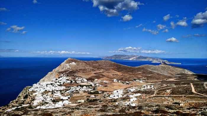 Πανοραμική άποψη Χώρας στη Φολέγανδρο