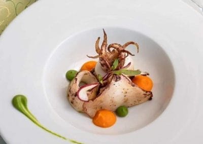 Sauteed squid with rosemary