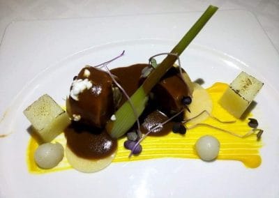 Kokkora pasticado with cephalograviera caviar.