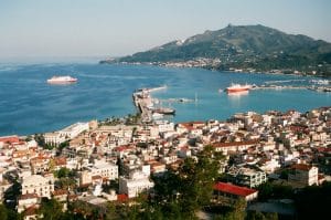 Μπόχαλη πανοραμική άποψη της πόλης της Ζακύνθου