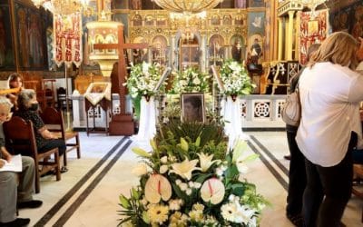 Πλήθος κόσμου στην κηδεία της Ειρήνης Παππά