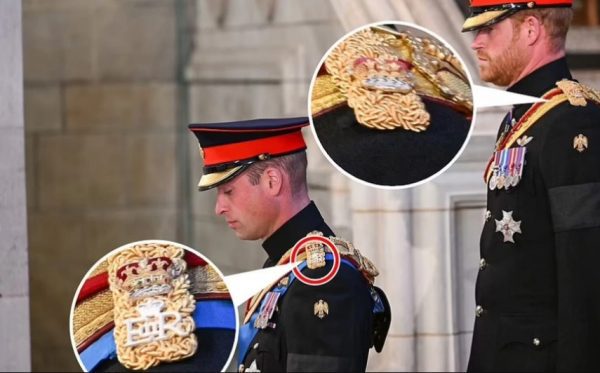 Στολή χωρίς τα αρχικά της βασίλισσας, για τον Χάρι