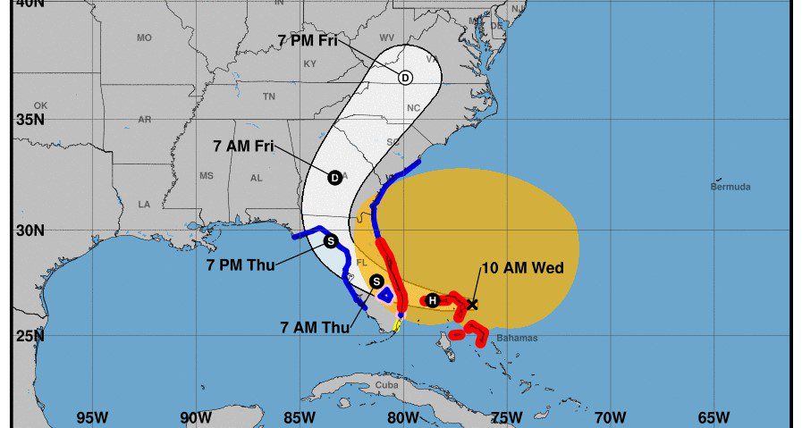 Tropical Storm Nicole moves toward the Bahamas, Florida