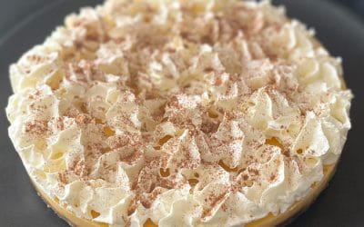 Corfu Cheats trifle with Kumquat liqueur