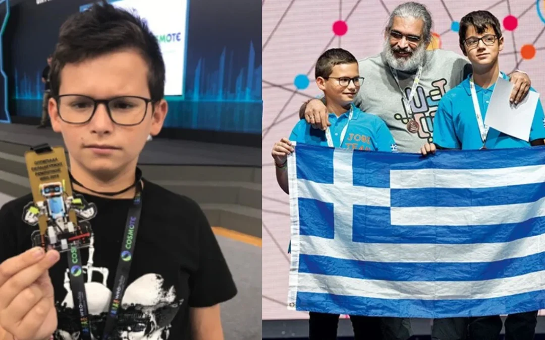 Παγκόσμια Ολυμπιάδα Ρομποτικής: Μετάλλιο για τον 11χρονο Βασίλη Ντάτη