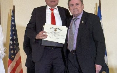 Η Αμερικανική Λεγεώνα απένειμε τιμητική διάκριση στον Αναπληρωτή Καθηγητή Γιώργο Ατσαλάκη: