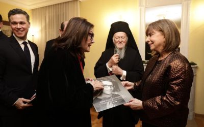 Η Πρόεδρος της Ελληνικής Δημοκρατίας Κατερίνα Σακελλαρόπουλου και ο Οικουμενικός Πατριάρχης Βαρθολομαίος στην Γενεύη