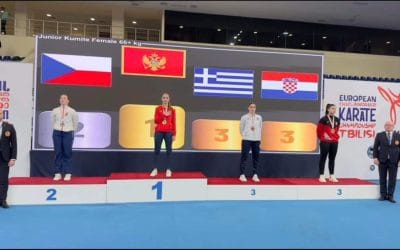 3η θέση στο Ευρωπαϊκό Πρωτάθλημα Καράτε η Μαρία Αναστασίου – Συγχαρητήρια από τον Κ. Μαριδάκη