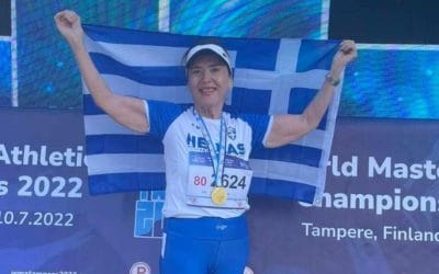 Στην 2η θέση του Ευρωπαϊκού Πρωταθλήματος Μάστερς η 84χρονη Σμαράγδα Μάνδυλα