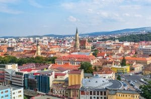 Πανοραμική άποψη της πόλης Cluj Napoca