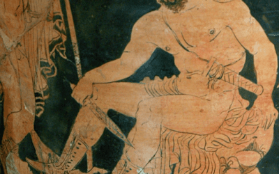 Η  Ευίππη, ο υιός της Ευρύαλος (υιός του Οδυσσέα) και  ο αρχαίος ποιητής Παρθένιος