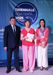 Τρεις καλλιτέχνιδες από τα Γρεβενά διακρίθηκαν στο World Trinnale of Art 2025 Agia Napa 2 Η αγιογράφος και συντηρήτρια εικόνας Ναυσικά Μαρτζέλη