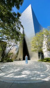Greece shines on the iconic Los Angeles stage 2 11. Angelina in the gardens of Walt Disney Concert Hall 1
