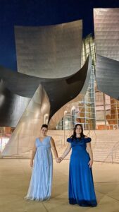 3. Angelina and Evelina at the Walt Disney Concert Hall