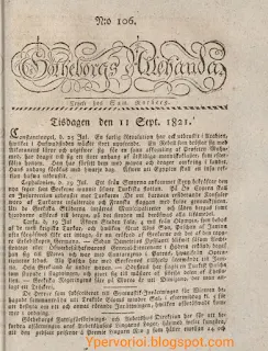 Götheborgs Allehanda 1821:Στο πλευρό της Ελληνικής επανάστασης- “Ο αγώνας για την ελευθερία έχει πλέον ξεκινήσει αμετάκλητα”