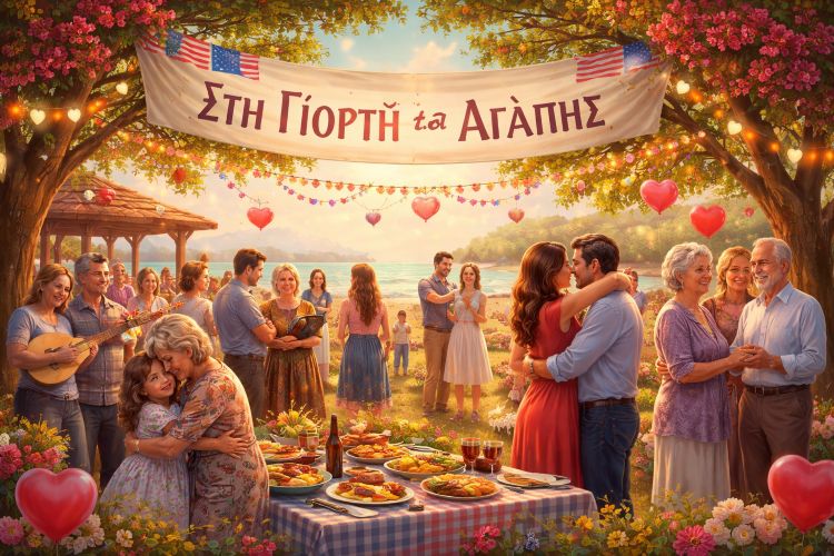 &Eta; &gamma;&iota;&omicron;&rho;&tau;ή &tau;&eta;&sigmaf; &alpha;&gamma;ά&pi;&eta;&sigmaf;