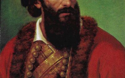 Ο γενναίος μαχητής Παπαφλέσσας προσφέρει τη ζωή του για την ελευθερία του υπόδουλου Ελληνισμού και της Ορθοδοξίας στο Μανιάκι