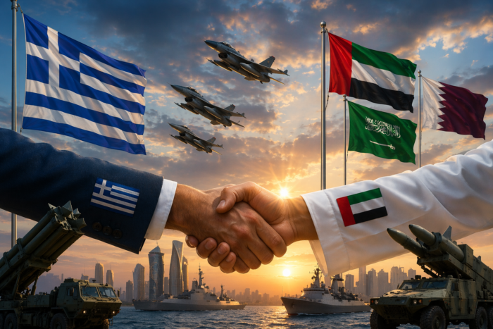 &Sigma;&upsilon;&mu;&mu;&alpha;&chi;ί&epsilon;&sigmaf; &sigma;&tau;&eta; &Mu;έ&sigma;&eta; &Alpha;&nu;&alpha;&tau;&omicron;&lambda;ή &kappa;&alpha;&iota; &omicron; &rho;ό&lambda;&omicron;&sigmaf; &tau;&eta;&sigmaf; &Epsilon;&lambda;&lambda;ά&delta;&alpha;&sigmaf;