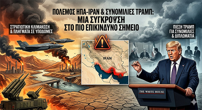 Πόλεμος ΗΠΑ Ιράν και συνομιλίες Τραμπ Μια σύγκρουση που φτάνει στο πιο επικίνδυνο σημείο