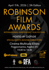 Annual Galà of the Robinson Film Awards, 11 April 2026, Poggiomarino, Naples, Italy