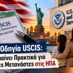 Νέα Οδηγία USCIS: Τι Σημαίνει Πρακτικά για Χιλιάδες Μετανάστες στις ΗΠΑ 2 Νέα οδηγία USCIS 2026 για Πράσινη Κάρτα — επίδραση σε μετανάστες ΗΠΑ