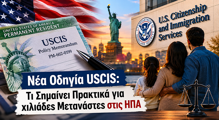 Νέα Οδηγία USCIS Νέα Οδηγία USCIS