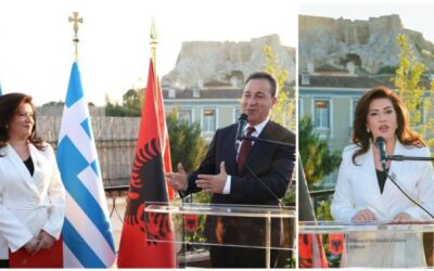 Επίσημη δεξίωση στην Αθήνα προς τιμήν του Προέδρου της Βουλής της Δημοκρατίας της Αλβανίας, στο πλαίσιο της επίσημης επίσκεψής του στην Ελλάδα