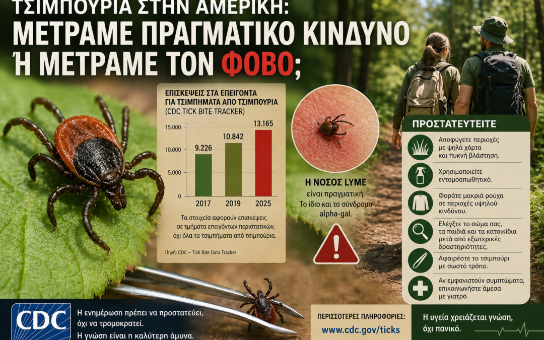 Τσιμπούρια στην Αμερική: Μετράμε πραγματικό κίνδυνο ή μετράμε τον φόβο;