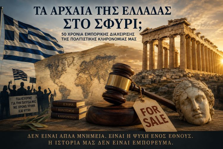 Η πολιτιστική κληρονομιά της Ελλάδας σε εμπορική διαχείριση για 50 χρόνια – Ποιος αποφασίζει για τα αρχαία μας; Η πολιτιστική κληρονομιά της Ελλάδας σε εμπορική διαχείριση για 50 χρόνια – Ποιος αποφασίζει για τα αρχαία μας;