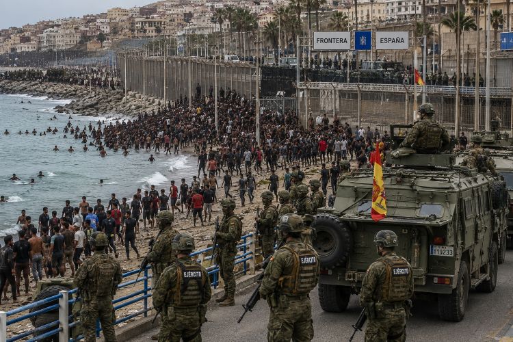 Σεούτα: Δεκάδες χιλιάδες μετανάστες πέρασαν από το Μαρόκο – Στρατός στα σύνορα και δεκάδες νεκροί Σεούτα: Δεκάδες χιλιάδες μετανάστες πέρασαν από το Μαρόκο – Στρατός στα σύνορα και δεκάδες νεκροί