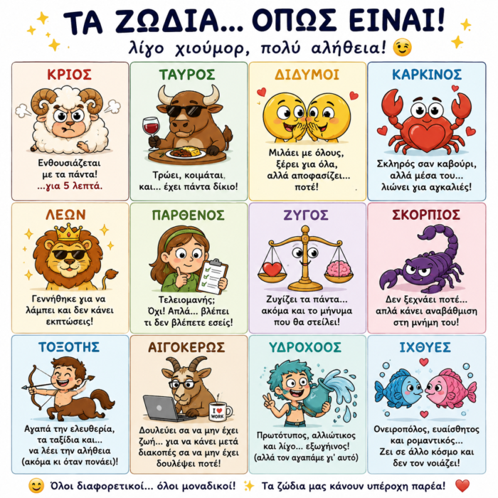 ΤΑ ΖΩΔΙΑ… ΟΠΩΣ ΕΙΝΑΙ! ✨ ΤΑ ΖΩΔΙΑ… ΟΠΩΣ ΕΙΝΑΙ! ✨