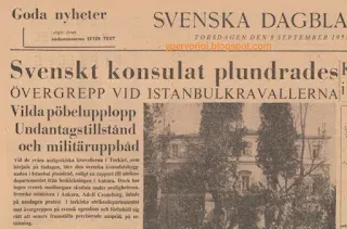 Σεπτεμβριανά 1955: Λεηλατήθηκε το σουηδικό προξενείο υπό τις κραυγές «Η Κύπρος είναι τουρκική» Σεπτεμβριανά 1955: Λεηλατήθηκε το σουηδικό προξενείο υπό τις κραυγές «Η Κύπρος είναι τουρκική»