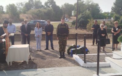 Στις επετειακές εκδηλώσεις μνήμης στον μαρτυρικό Πολύλακκο, ο Δήμαρχος Διστόμου–Αράχωβας–Αντίκυρας κ. Ιωάννης Σταθάς
